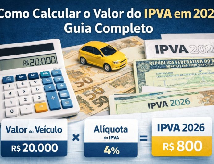 Como Calcular o Valor do IPVA em 2026: Guia Completo