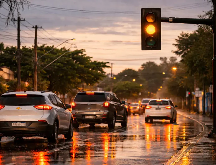 Semáforo amarelo piscando: o que todo motorista precisa saber
