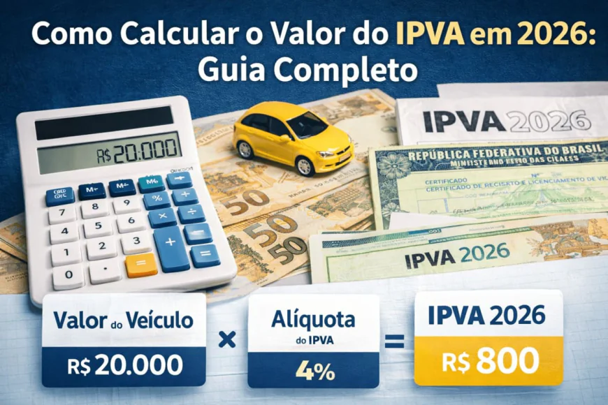 Como Calcular o Valor do IPVA em 2026: Guia Completo